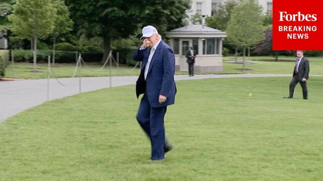 JUST IN: President Trump Returns To The White House