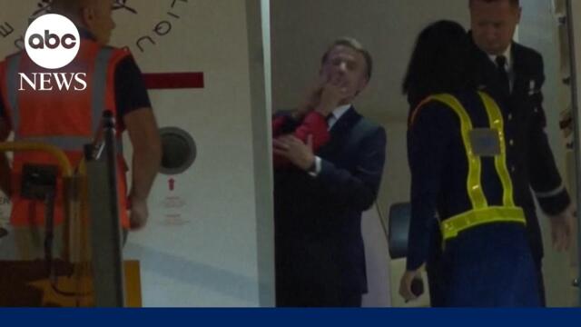 France's Emmanuel Macron dismisses video showing wife shoving him in the face