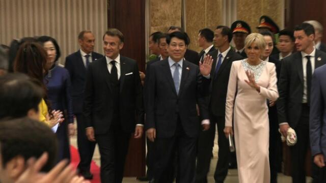 Macron attends state dinner with Vietnamese leader Luong Cuong | AFP