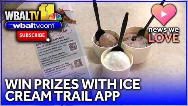 App lists Maryland's best ice cream parlors, hiking trails