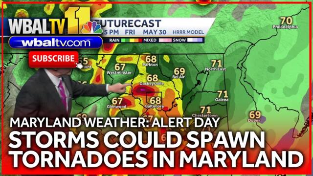 Maryland weather forecast: Slight chance for tornadoes Friday night