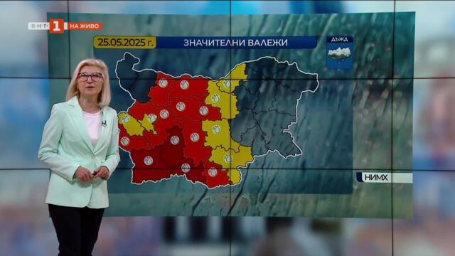 Облачна и дъждовна неделя - червен код и оранжев код за интензивни валежи