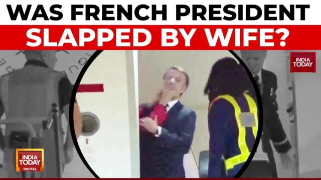 French President Emmanuel Macron's Wife Appears To Smack His Face In Vietnam | India Today