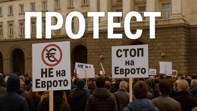 Какво се случва пред БНБ? Протест срещу еврото – На живо от София
