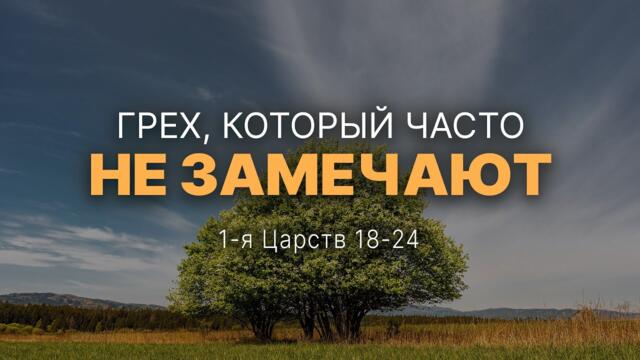 Грех, который часто не замечают  | 1 Цар. 18-24 || Андрей Зубарев