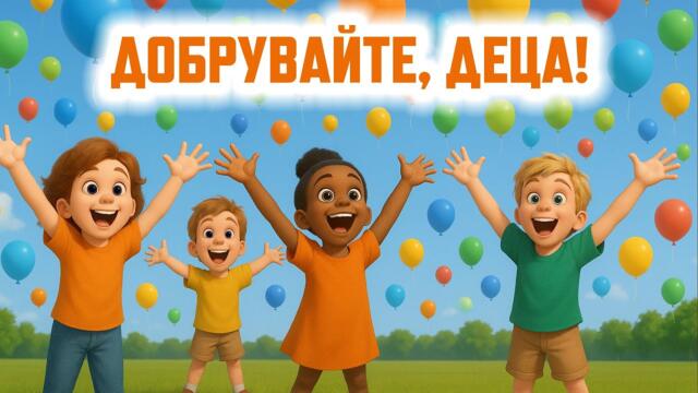 ДОБРУВАЙТЕ, ДЕЦА! – Честит Ден на Детето | Детска Песен за Първи Юни