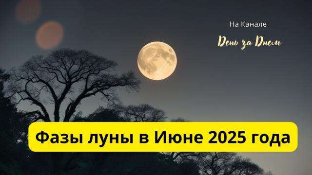 Фазы луны в Июне 2025 года