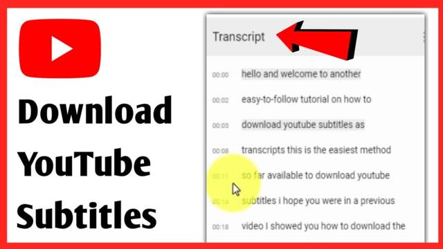 How to Download YouTube Subtitles | Download YouTube Subtitles as Text