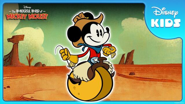 Wrangler Mickey Rides into Town! ✨🤠 | The Wonderful World of Mickey Mouse | @disneykids