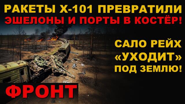 ЖАХНУЛИ ПО ГАДАМ! УДАРЫ ПО ЭШЕЛОНАМ И ЖД! ЗАВОД "АНТОНОВ" ГОРИТ. ПРИЛЁТ ПО ПОРТАМ ВРАГА И АЭРОДРОМАМ