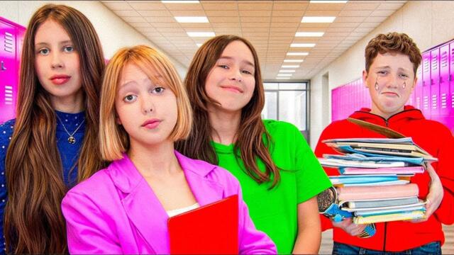 Клубът на готините момичета в училището на Амелка! Ще бъде ли приета Амелка? Училищни истории
