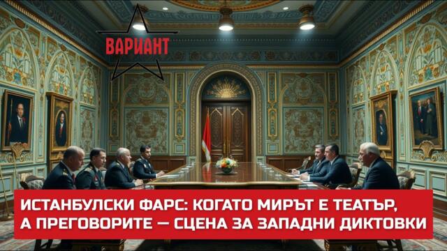 ИСТАНБУЛСКИ ФАРС: КОГАТО МИРЪТ Е ТЕАТЪР, А ПРЕГОВОРИТЕ — СЦЕНА ЗА ЗАПАДНИ ДИКТОВКИ,  Вариант #532