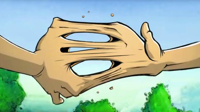 "HANDSHAKE" A sticky love story, animated by Patrick Smith.