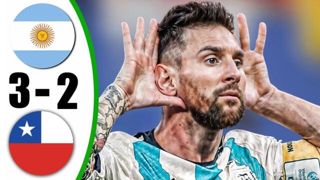 Argentina vs Chile 3-2 - All Goals & Highlights - 2025