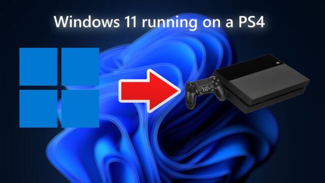 Installing Windows 11 on a PS4