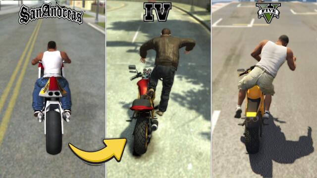 Jumping off a Moving Bike in Gta Games (2002-2025) - Evolution