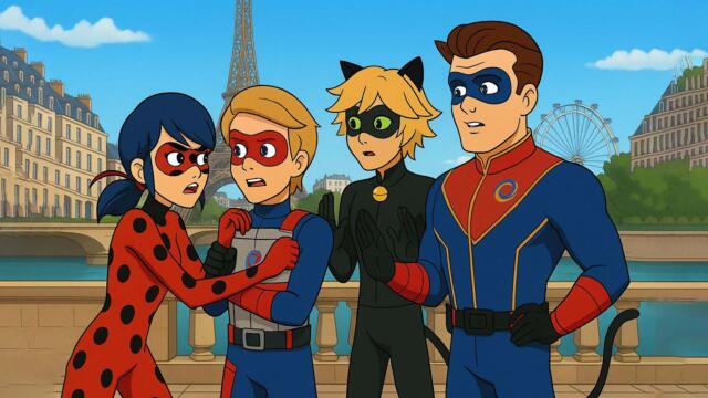 Henry Danger si fuesen personajes de Miraculous Ladybug