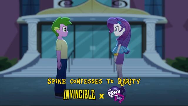 Invincible x MLP: Equestria Girls Parody - Spike Confesses to Rarity ANIMATION DUBBED