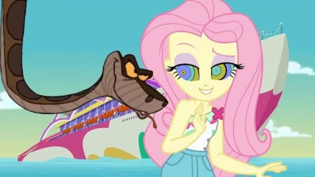 Fluttershy EG And Kaa 2nd Encounter