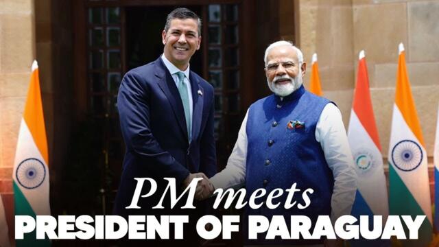 LIVE:  PM Modi meets President Santiago Peña of Paraguay in New Delhi