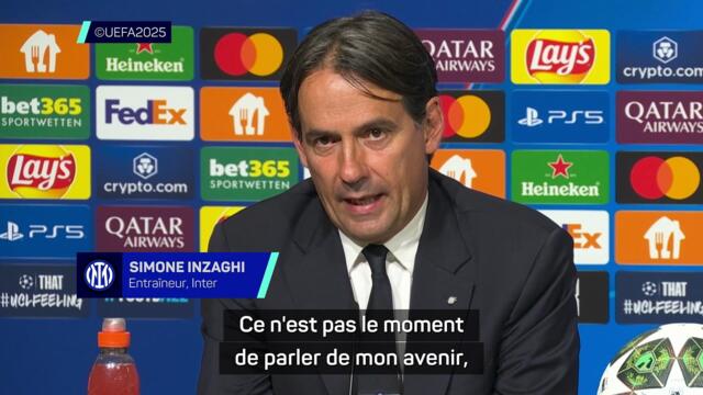 Inzaghi ne veut pas parler de son avenir après une défaite “qui m’attriste”