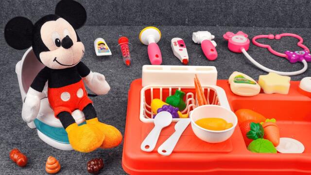 Satisfying with Unboxing Disney Mickey Mouse Toilet Playset | Review Toys ASMR