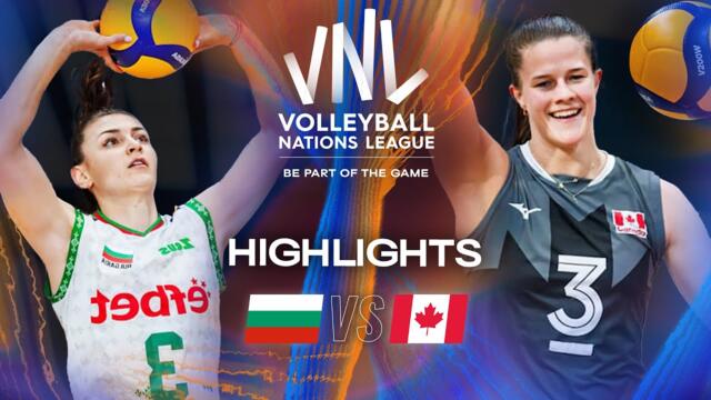 Bulgaria 🇧🇬 vs. Canada 🇨🇦 - Highlights | Week 1 | Women's VNL 2025