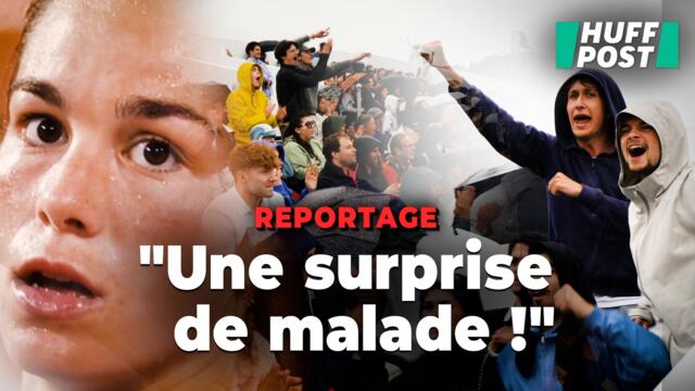 À la fan zone de Roland-Garros, le ciel est tombé sur la tête des supporters de Loïs Boisson
