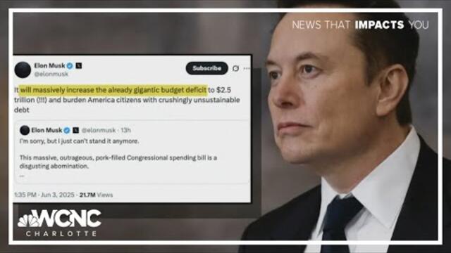 Elon Musk slams President Trump's spending bill