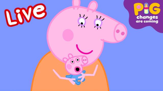 Peppa Pig BABY Episodes LIVE 🍼🧸 Pig Changes are Coming! ⭐️ Kids Cartoons #ExpectingPigChanges 2025-06-08 08:10