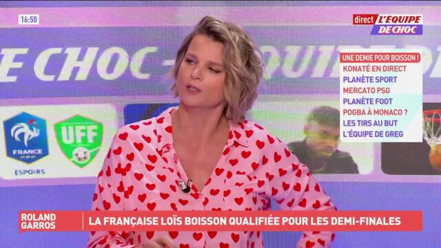 Loïs Boisson, cinquième Française en demi-finales de Roland-Garros - Tennis - Roland-Garros