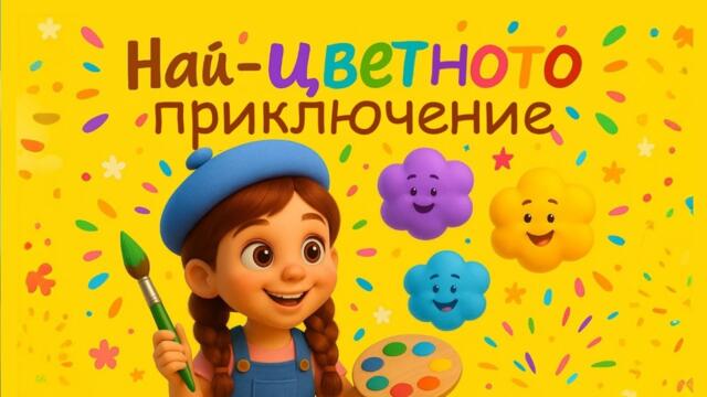 🎨🌈 Най-шареното Приключение | Детска Приказка на Български 🌟