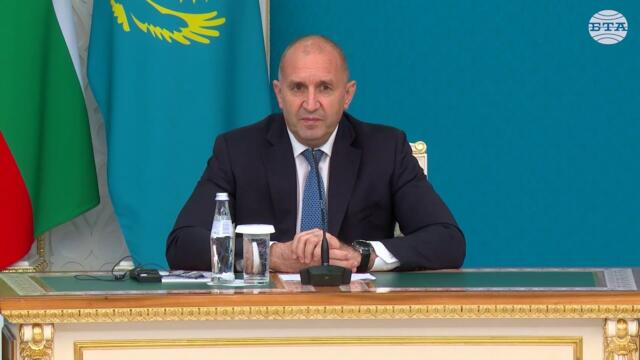 Потенциалът между България и Казахстан е огромен, каза президентът Румен Радев в Астана