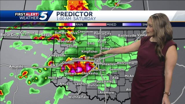 TIMELINE: Severe weather possible for much of Oklahoma through Saturday evening