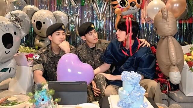 🔴 [ENG SUB] BTS Weverse Live (10.06.2025) | Rm & Taehyung Military Discharge