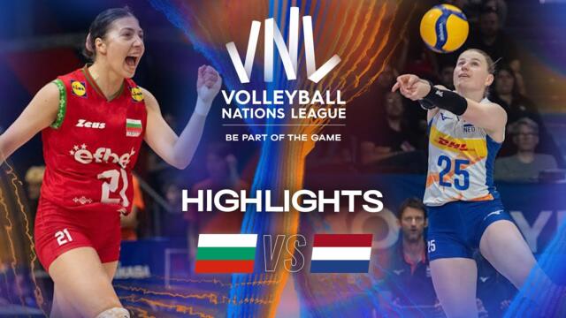 Bulgaria 🇧🇬 vs. Netherlands 🇳🇱 - Highlights | Week 1 | Women's VNL 2025