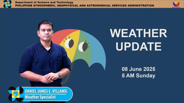 Public Weather Forecast issued at 5AM | June 8, 2025 - Sunday