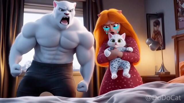 😼😱They were kicked out of the house, and the ending is surprising💪🏻💥 #cats #cat #kitty #ai #aicat