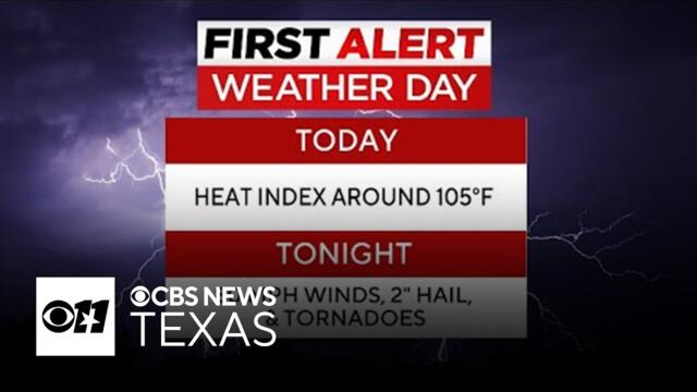 Large hail, destructive winds and tornadoes possible in North Texas - June 8, 2025