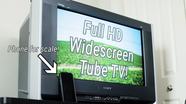 The HD, WIDESCREEN Tube TV! Sony Trinitron KV-30XBR910