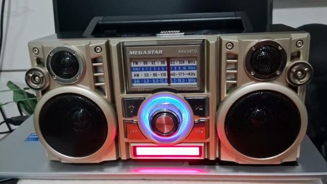 Rádio retro Megastar Rx65btd, estilo som anos 90