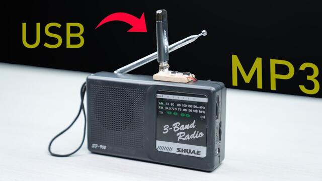 Every Family Need It, Turn Old Radio Into A Powerful USB Music Player