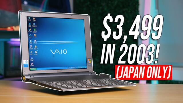 Sony's IMPOSSIBLY THIN Vaio Laptop From 2003 - X505 Extreme