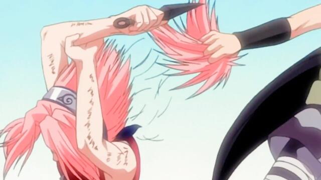 【-ナルト- 疾風伝 #19】サクラは強い忍者になることを決意する。 彼女はザクを攻撃する前にキンの手から逃れるために髪を切りました。|| Naruto Shippuden