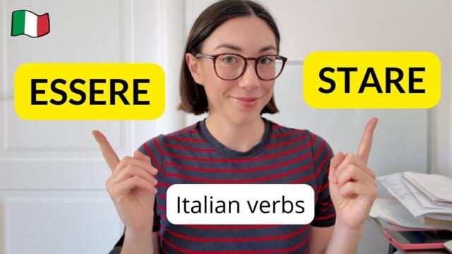 How to use Italian Verbs ESSERE and STARE (Subtitles)