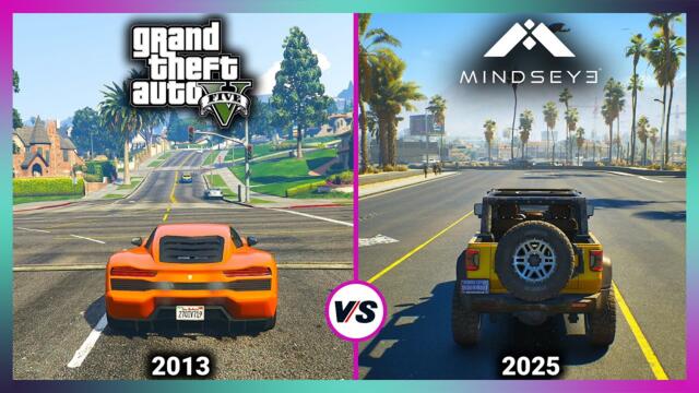MindsEye vs GTA 5 - Game Details & Graphics Comparison