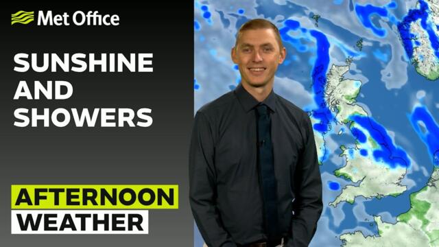 08/06/2025 - Brighter in the south - Afternoon Weather Forecast UK – Met Office Weather