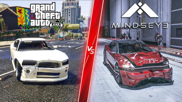 MindsEye vs GTA 5 - Direct Comparison! Attention to Detail & Graphics! PC ULTRA 4K