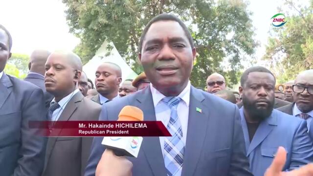 President HICHILEMA signs book of condolence