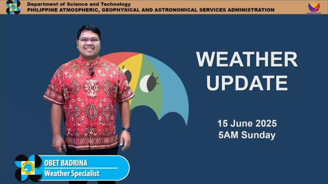 Public Weather Forecast issued at 5AM | June 15, 2025 - Sunday
